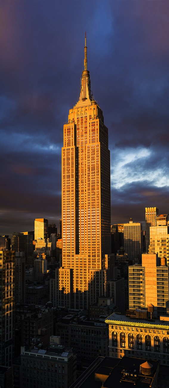 Sunset reflection, Empire State Building