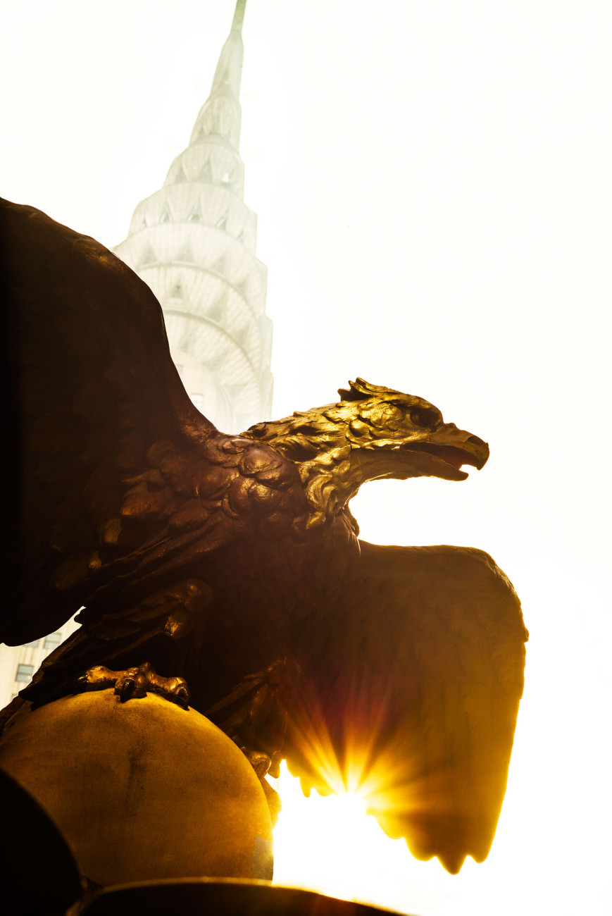 Eagle Statue and Chrysler Building