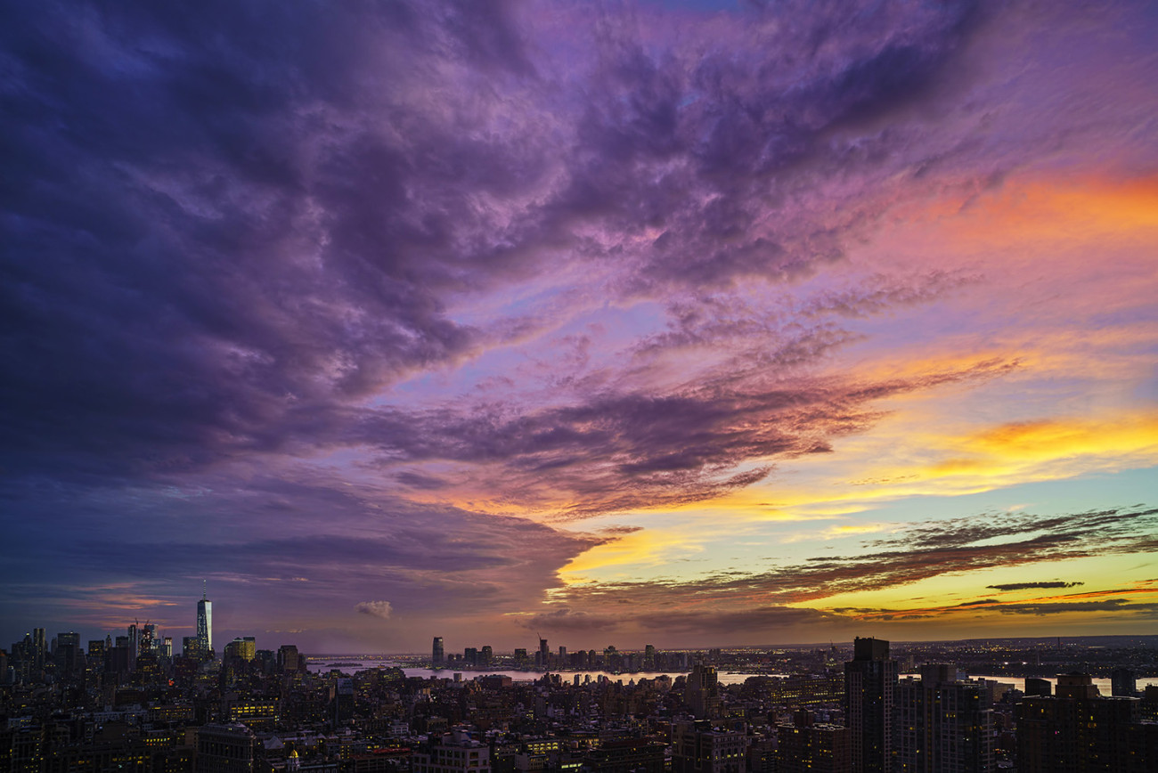 Turner sunset over lower Manhattan, NY, 2015