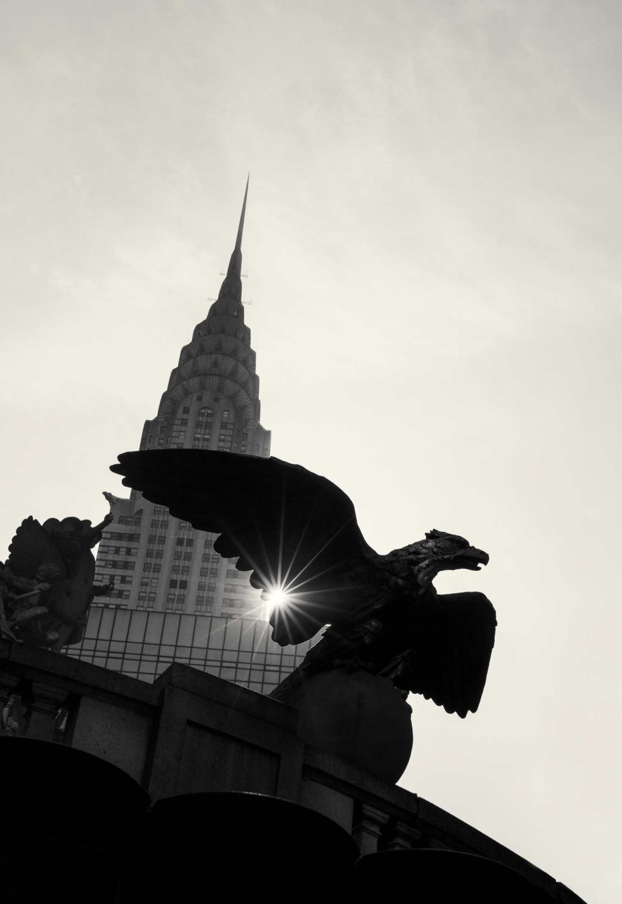 Chrysler Building and eagle with sunburst, New York, 2013
